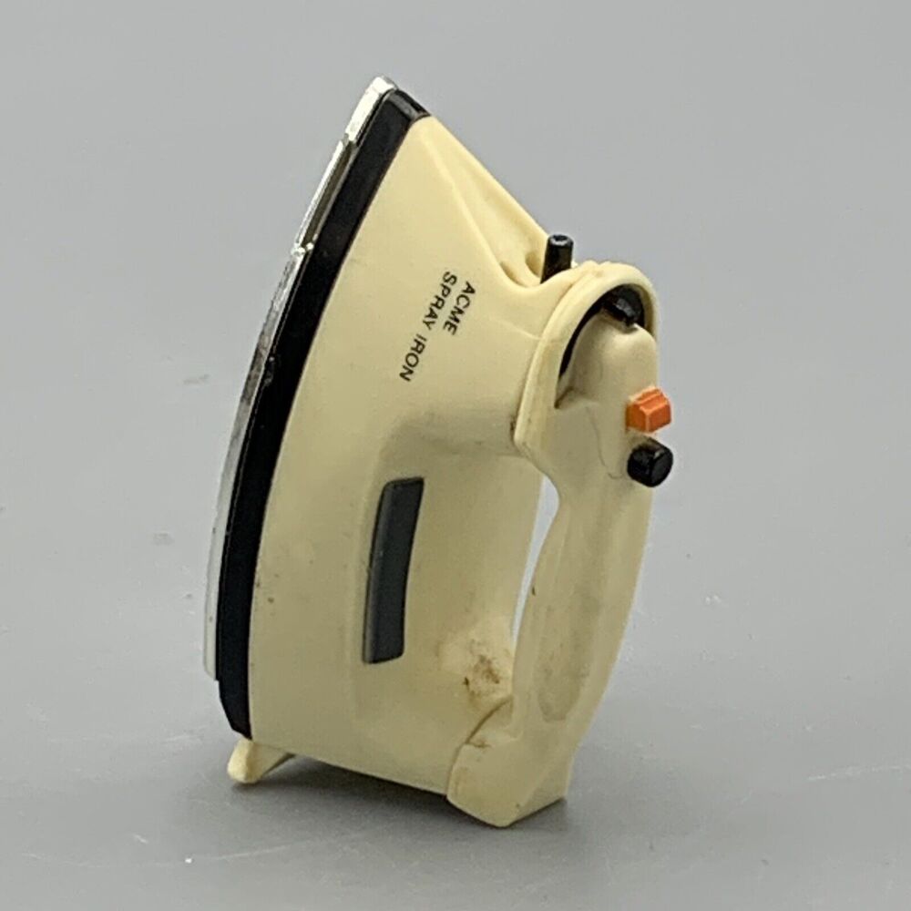Vtg Acme Spray Iron Miniature Refrigerator Magnet Doll House Kitschy 1990s 2"